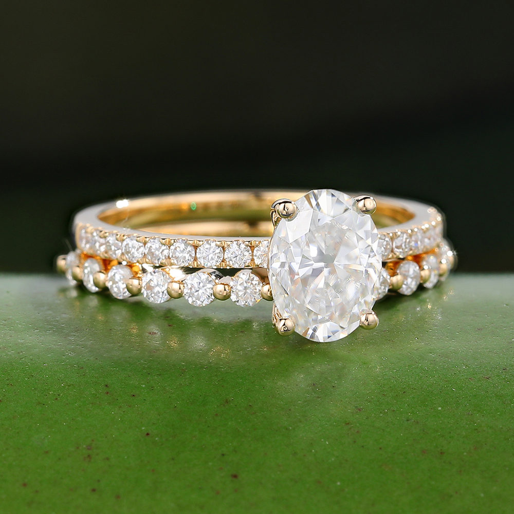 14k White Gold Moissanite Wedding Band Antique Filigree